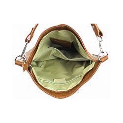 Ludmila Leather Shoulder Bag Tabac