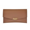 Leather Envelope Clutch Praline
