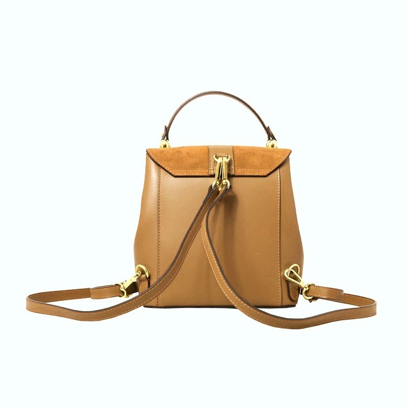 Olivia Leather and Suede Backpack 