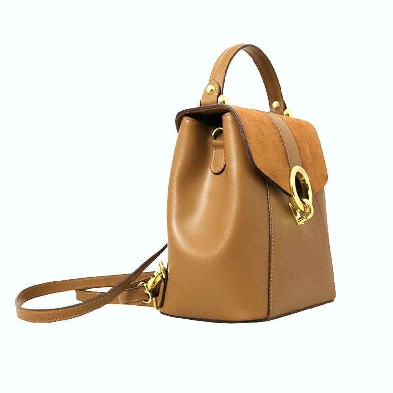 Olivia Leather and Suede Backpack 