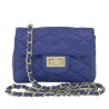 Petra Quilted Leather Shoulder Bag blue