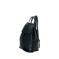 Angie Leather Backpack Black