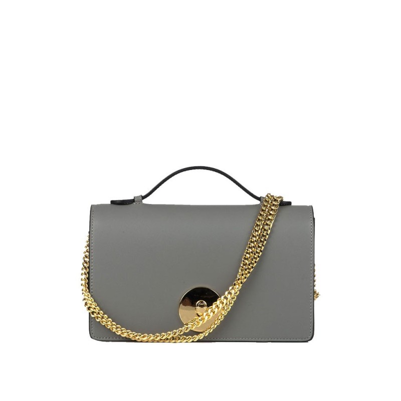 Melia Leather Handbag Grey