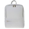 Betta Leather Backpack White
