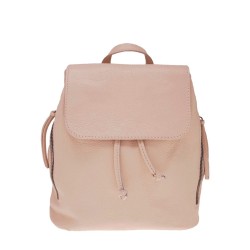 Zelinda Leather Backpack pink