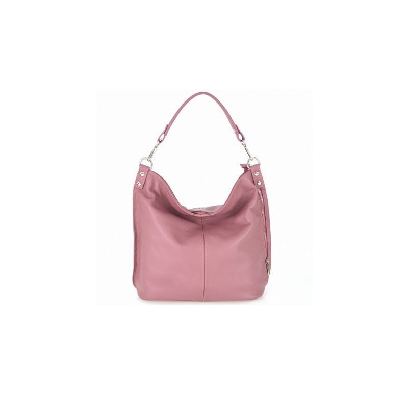 Ludmila Leather Shoulder Bag dusty pink