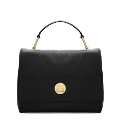 Liya Medium Leather Handbag Black E1ID0180101001
