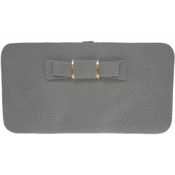 Bow purse grey